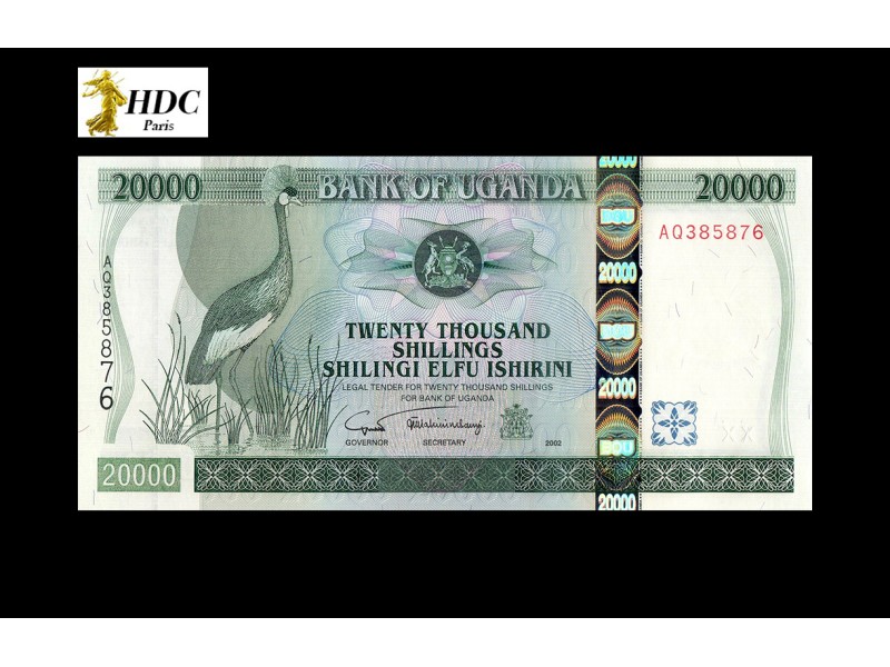 20000 Shillings OUGANDA 2002 P.42