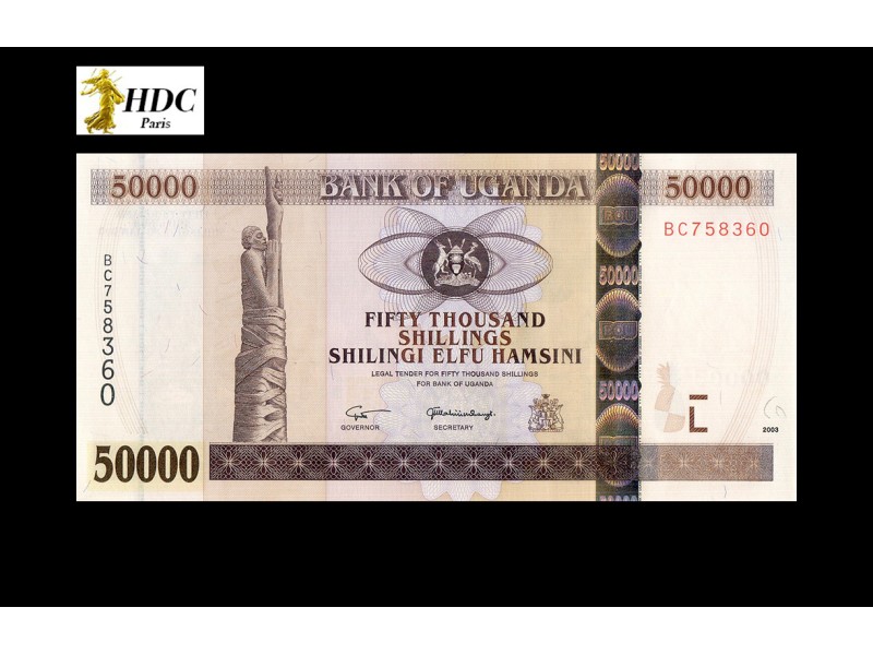 50000 Shillings OUGANDA 2003 P.47