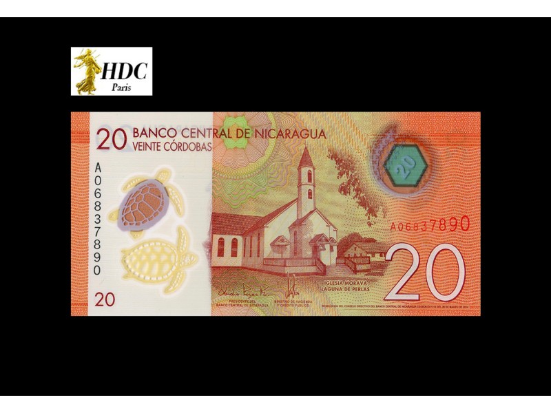 20 Cordobas NICARAGUA 2015 P.210