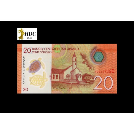 20 Cordobas NICARAGUA 2015 P.210