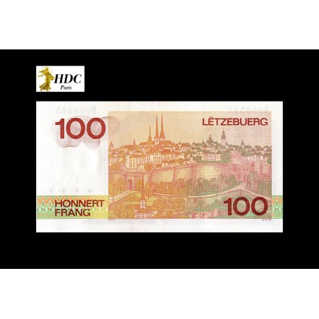 100 FRANCS LUXEMBOURG 1980 P.57b