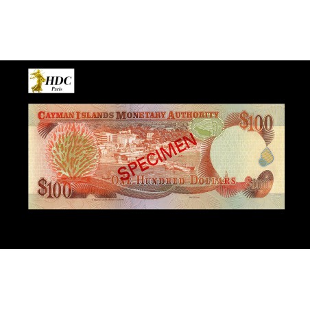 100 Dollars Spécimen ÎLES CAIMANS 1998 P.25CS4