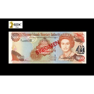 100 Dollars Spécimen ÎLES CAIMANS 1998 P.25CS4