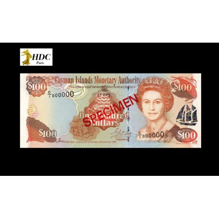100 Dollars Spécimen ÎLES CAIMANS 1998 P.25CS4 100 Dollars Spécimen ÎLES CAIMANS 1998 P.25CS4