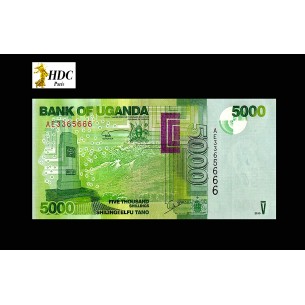 5000 Shillings OUGANDA 2010 P.51a
