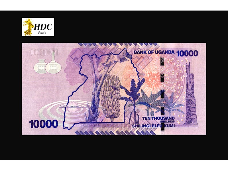 10000 Shillings OUGANDA 2010 P.52a