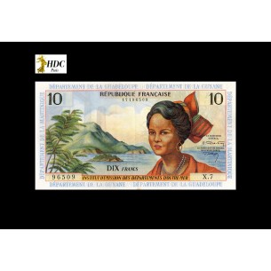 10 Francs ANTILLES FRANÇAISES 1964 P.8a