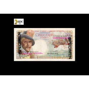 50 Francs Belain d'Esnambuc Spécimen SAINT PIERRE ET...