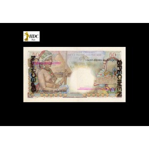 50 Francs Belain d'Esnambuc Spécimen SAINT PIERRE ET... 2