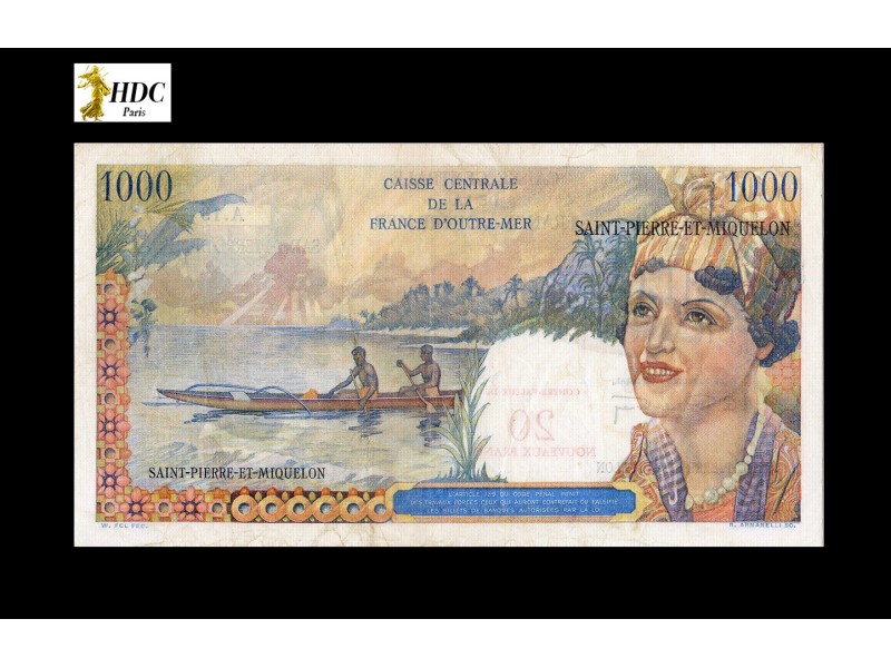 20 NF sur 1000 Francs  1964 P.34