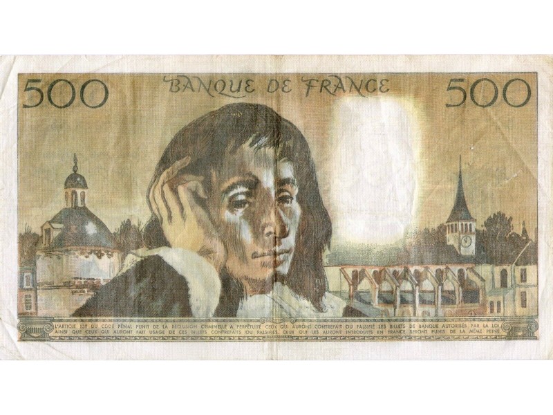 500 Francs PASCAL 1976 F.71.14 Alphabet K.56/62772