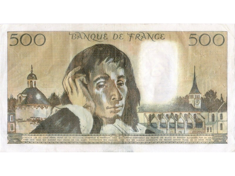 500 Francs PASCAL 1980 F.71.22 - Alphabet Z.126 /23284