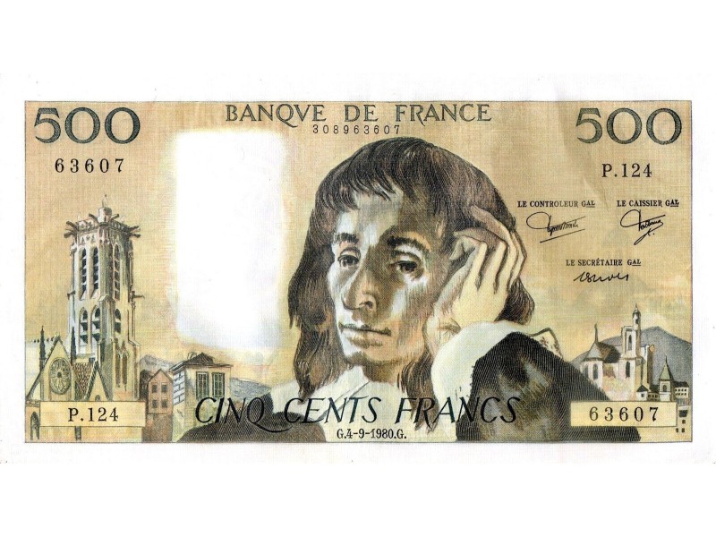 500 Francs PASCAL 1980 F.71.22 - Alphabet...