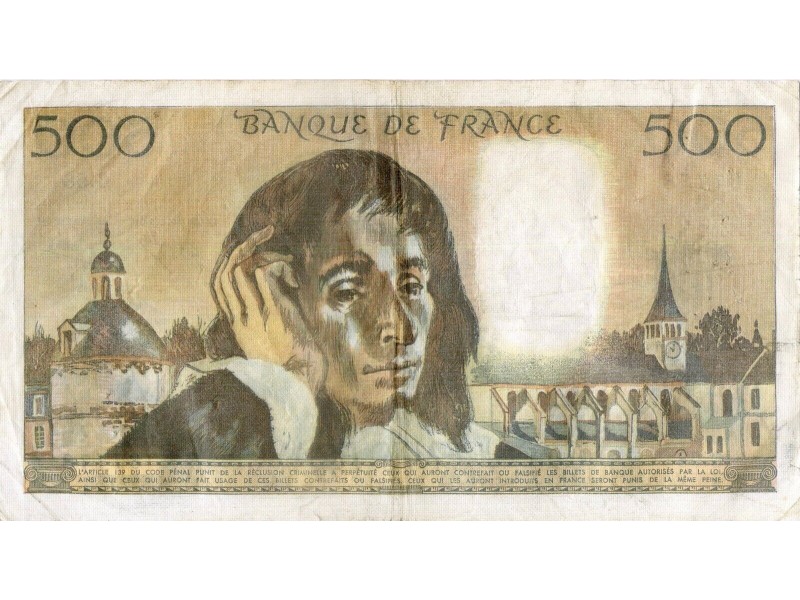 500 Francs PASCAL 1976 F.71.14 - Alphabet G...