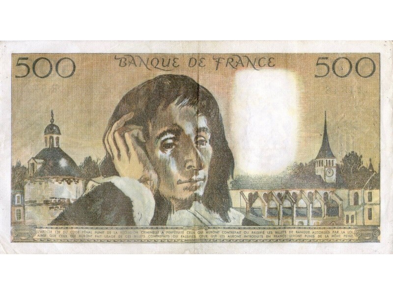 500 Francs PASCAL 1977 F.71.17 Alphabet R.84/24848