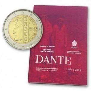 SAINT-MARIN pièce 2 euros 2015 -Dante Alighieri