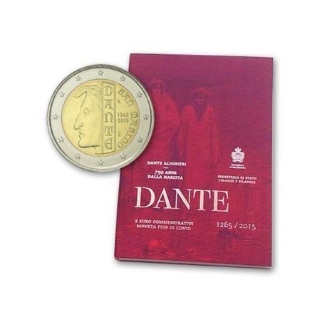 SAINT-MARIN pièce 2 euros 2015 -Dante Alighieri