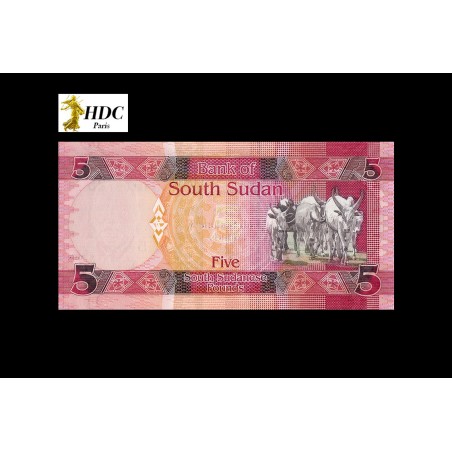 5 Pounds SOUDAN DU SUD 2015 P.11