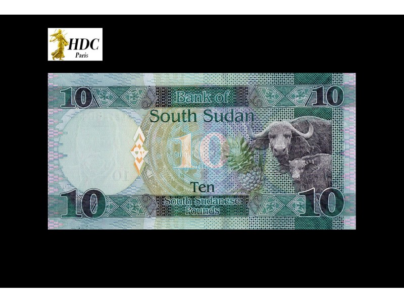 10 Pounds SOUDAN DU SUD 2015 P.12a