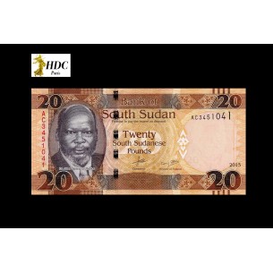 20 Pounds SOUDAN DU SUD 2015 P.13 2