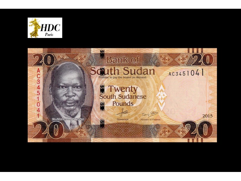 20 Pounds SOUDAN DU SUD 2015 P.13