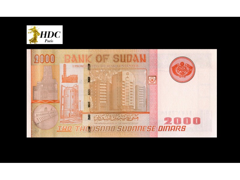 2000 Dinars SOUDAN 2002 P.62