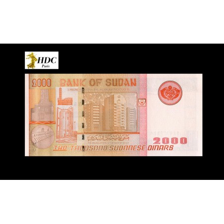 2000 Dinars SOUDAN 2002 P.62
