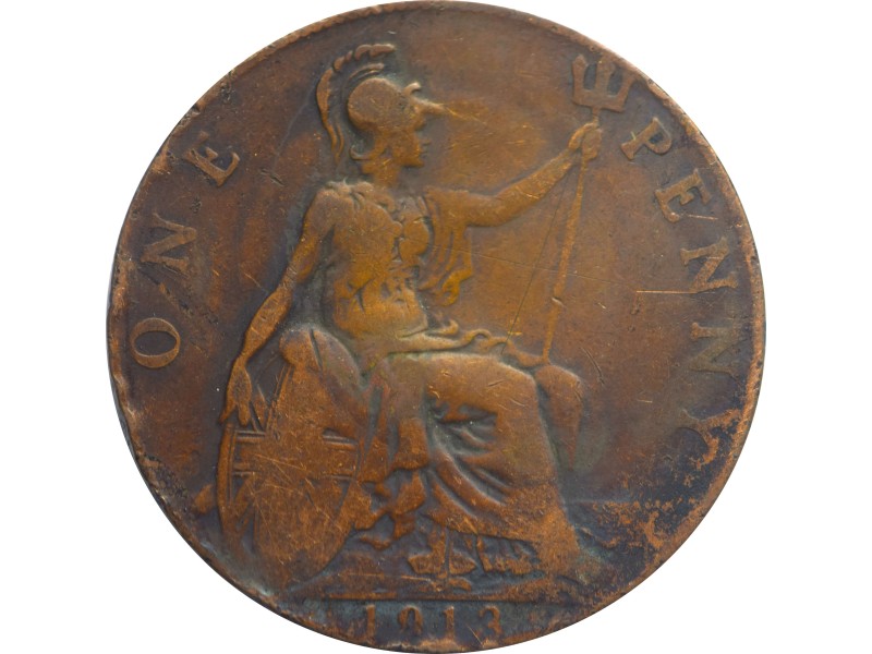 1 Penny ROYAUME-UNI 1913 Bronze
