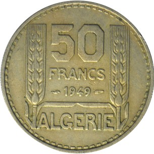 50 Francs ALGÉRIE 1949 TTB