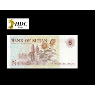 5 Dinars SOUDAN 1993 P.51a 2
