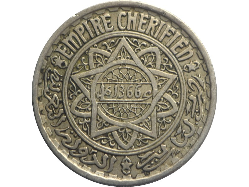 20 Francs MAROC, Protectorat Français 1947