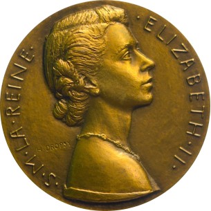 Médaille ELISABETH II Couronnement de sa Majesté la Reine...