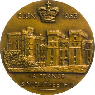 Médaille ELISABETH II Couronnement de sa Majesté la Reine... 2