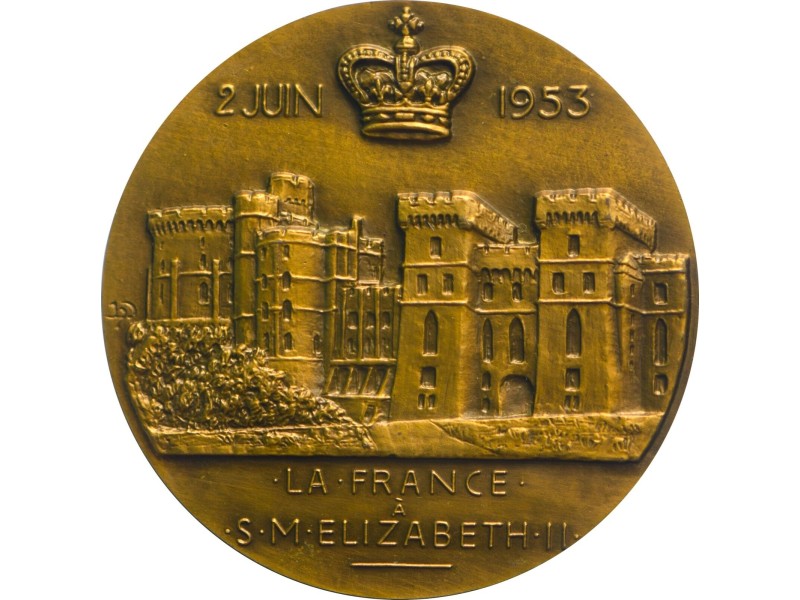 Médaille ELISABETH II Couronnement de sa...