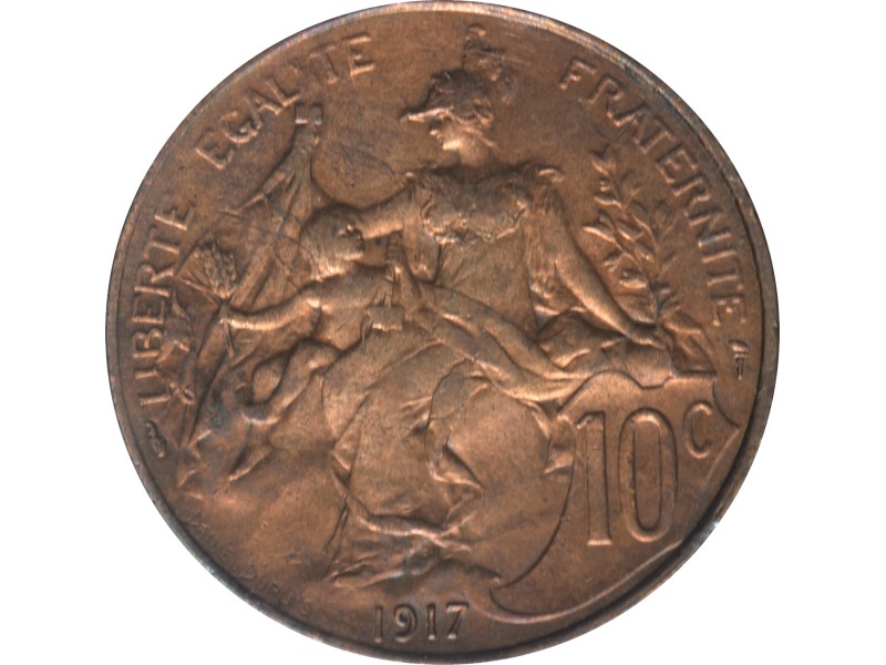 5 centimes DANIEL-DUPUIS 1917 SUP+