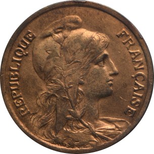 5 centimes DANIEL-DUPUIS 1917 SUP+