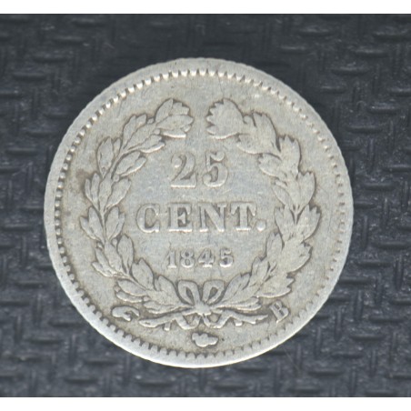 25 Centimes LOUIS PHILIPPE I 1845 Rouen TB