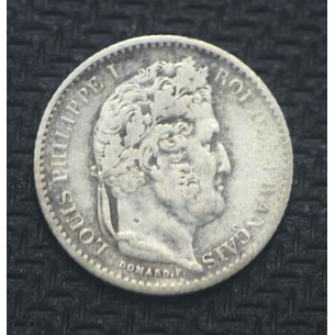 25 Centimes LOUIS PHILIPPE I 1845 Rouen TB
