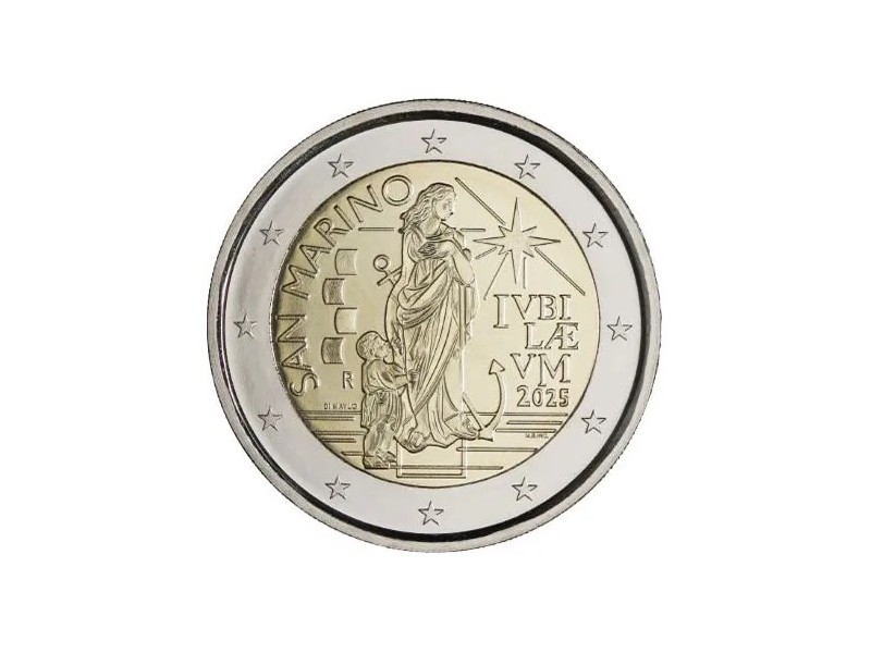 BU 2 Euros SAINT MARIN 2025, Année Sainte