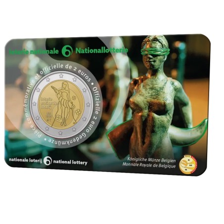 BU COINCARD 2 Euros BELGIQUE 2025, Loterie
