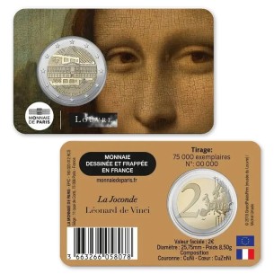 BU, 2 Euros FRANCE 2025 Le Louvre, La Joconde