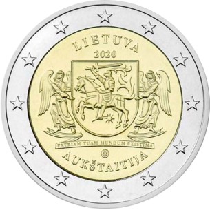 2 Euros LITUANIE 2020  - Aukstaitija