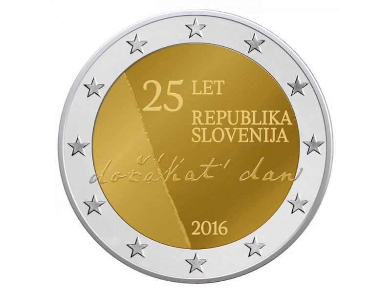 2 Euro commmémorative Slovénie 2016 (25e anniversaire de l'indépendance de la Slovénie)