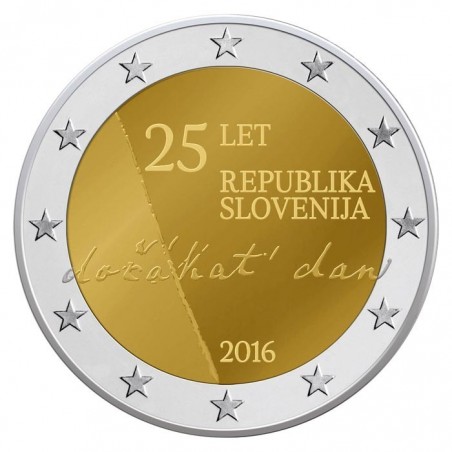 2 Euro commmémorative Slovénie 2016 (25e anniversaire de l'indépendance de la Slovénie)