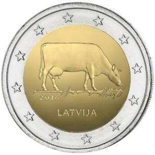 2 Euros LETTONIE 2016 - Agriculture