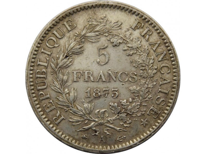 5 Francs Hercule 1873 A