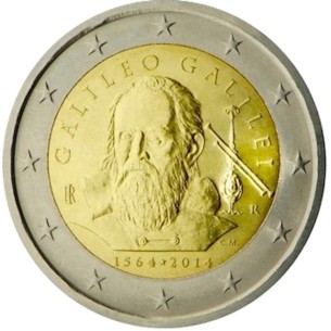 2 Euros ITALIE 2014 - Galilée