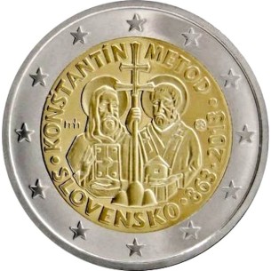 2 Euros SLOVAQUIE 2013, Saint Cyrille