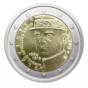2 Euros SLOVAQUIE 2019, Milan Rastislav Stefanik