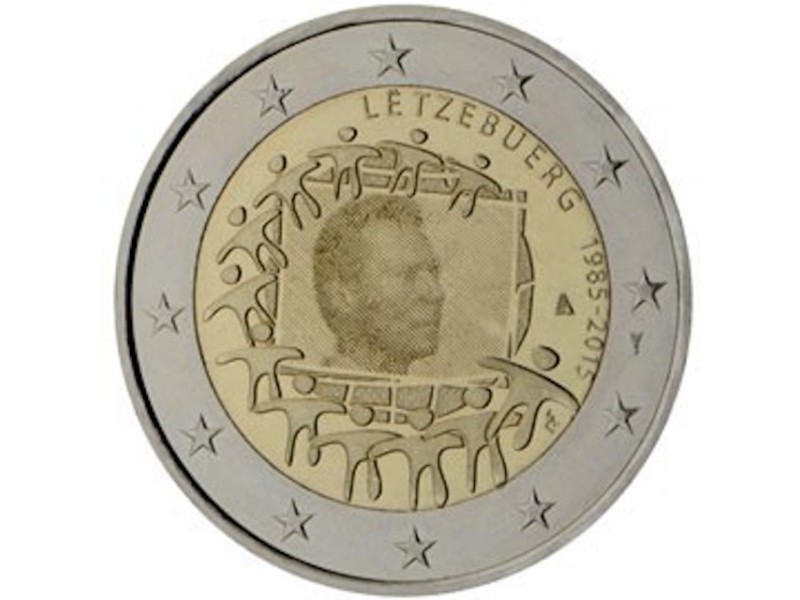 2 Euros LUXEMBOURG 2015, Drapeau